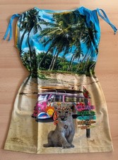 Stenzo, Kleid, kurz, neu, Jersey, Gr. M, witziges Motiv, 70er Jahre Style, edel