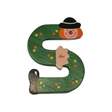 S in grün - Holzbuchstabe