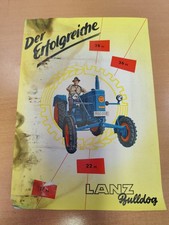 LANZ  ZUSTAND SCHLECHT! Traktor Prospekt Brochure  M1