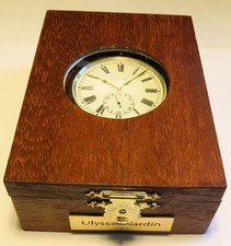Ulysse Nardin 0,800 Silber B-Uhr Deck Marine Chronometer Beobachtungsuhr in OVP