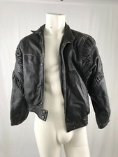 Vintage Herrenlederjacke Seiden Leder  Blouson Pilotenjacke Größe S