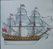 Historischer segelschiffdruck - historischer,