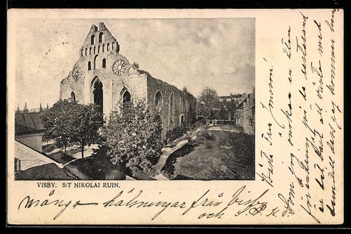 Visby nikolai ruin - visby,,