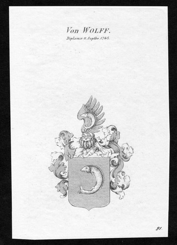 1820 wolff wappen adel - 1820,