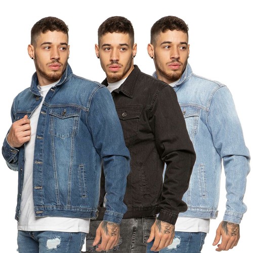 Enzo herren jeansjacke - jeansjacke, regular