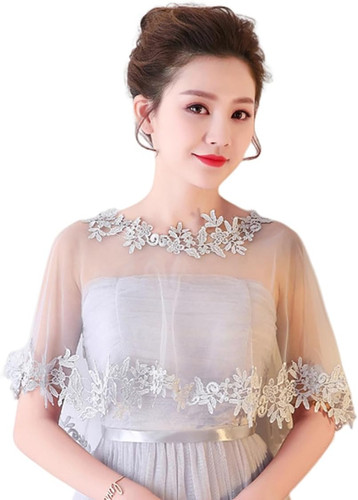 Spitzen umhang hochzeit cape - umhang,