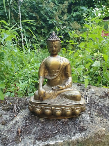 Buddha statue messing 26cm - buddha-statue,