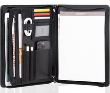 A4 Aktenmappe | Konferenzmappe | Schreibmappe | mit Reißverschluß Kunstleder