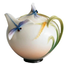 Franz Porcelain Dragonfly Sugar  Jar FZ00119