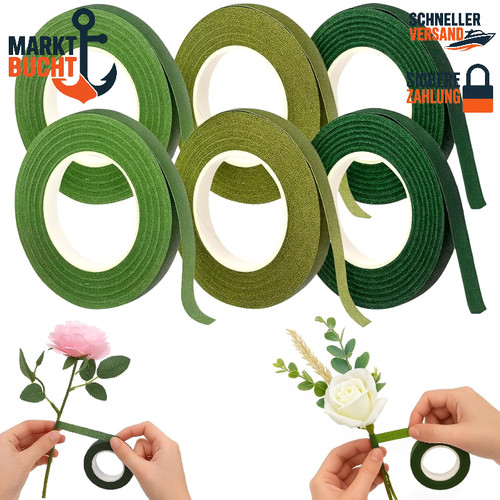 Floristenband grün 12mm 27m - grün,