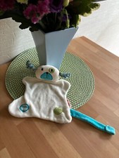 ?Schmusetuch Kuscheltuch Käthe Kruse Hund weiß blau grün gestreift ? selten