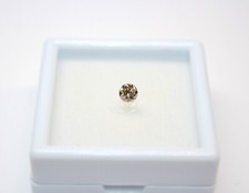Edelsteine24 Echte Natur Diamant im Brillantschliff 0,33ct -3,75mm getönt weiß!