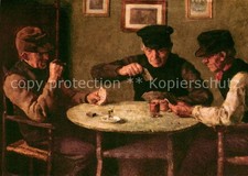 Kartenspiel-Postkarte K?nstlerkarte Karl Krummacher Die Karte