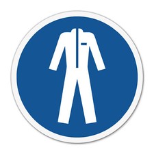 Aufkleber Schutzkleidung