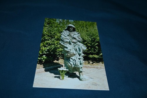 Postkarte statue vor - ak,