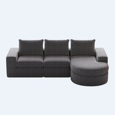 Sofa gebogenen Elementen und