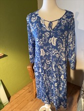 Tunikakleid Royalblau / Weiß