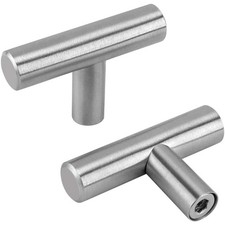 15x Möbelknopf Silber