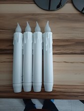 4 Stück LED Stabkerzen Kerzen LED-Kerzen Leuchterkerzen Echtwachskerzen