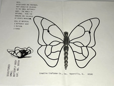 Tiffanytechnik /Objekt Schmetterling massiv Schnittmuster /  BoSi Art seit 1990