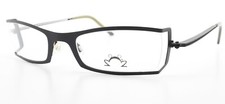 Eye'DC Brille V441 000 50-20 133 Schwarz Edelstahl Crazy Wrap Vintage France