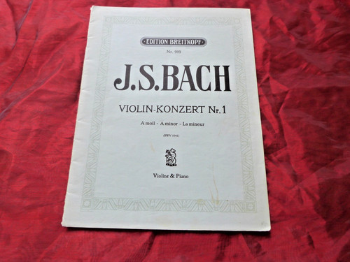 Bach violinkonzert 1 a - bach,