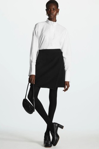 Cos black wool - black, lyocell