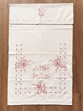 Antik Vorhängetuch für Handtuchhalter Vorhang Küche Nütze die Zeit Stickerei LF