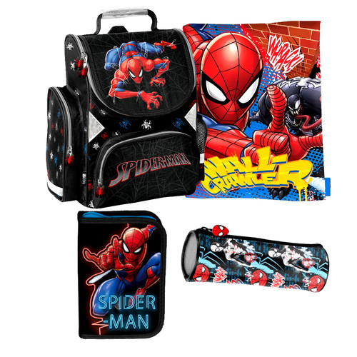 Spiderman set schulranzen - spiderman,