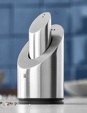 WMF Two in One 2-tlg Salz-/ Pfefferstreuer Set Edelstahl gebürstet. Original WMF