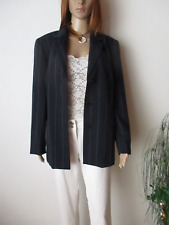 Gerry Weber Damen Jacke-Blazer Gr. 44 blau Nadelstreifen wie neu