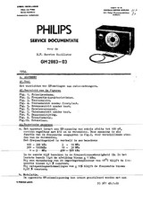 Service Manual-Anleitung für Philips GM 2883-03 