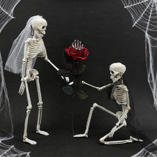 2er Halloween Skelett Deko 40