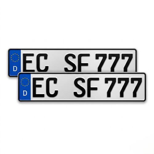 Stück kfz kennzeichen - stück, kfz-kennzeichen