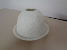Teelichthalter Porzellan, Dome Light, weiß
