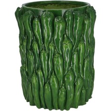 Vase mit pepperoni grün - vase,