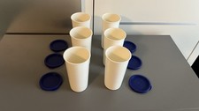 6 x Tupperware Joghurt Becher 170 ml Behälter mit Deckel Trink Bereiter