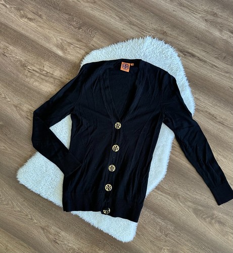 Schwarzer cardigan von tory - schwarzer,