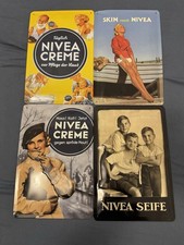 4x Blechschild  Nivea  Creme