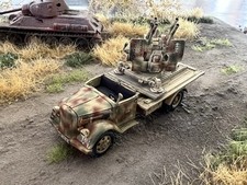 1:72 Opel Blitz mit 2cm Flak Vierling, 3D Druck Resin, gebaut gebrusht gealtert