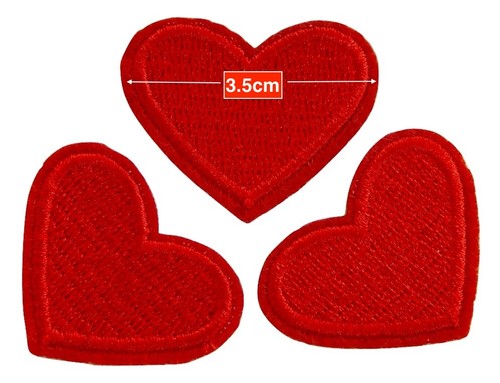 Roter herz patch - roter,