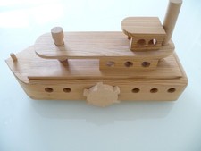  *Selten XXL Holz Schiff