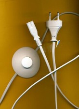 💡Netzkabel mit Fußschalter 3m für T5 Lichtleiste Möbelleuchte Unterbauleuchte