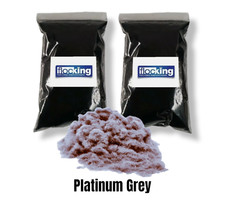 Beflockungspulver platingrau 2