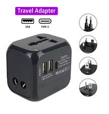 Universal Reiseadapter USBC PD20W-1440W Weltweit Steckdosenadapter Schutz Reise