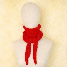Roter gestrickter Schal Damen