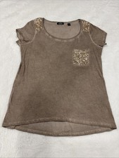 Via Milano T-shirt Faded Taupe