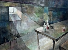 Aquarell Stillleben Raum mit