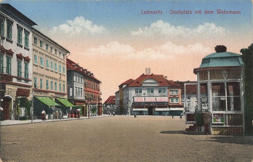 Leitmeritz stadtplatz - leitmeritz,
