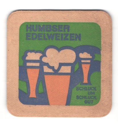 Bierdeckel humbser edelweizen - bierdeckel,